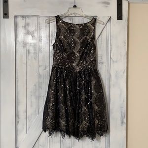 Sequin black dress